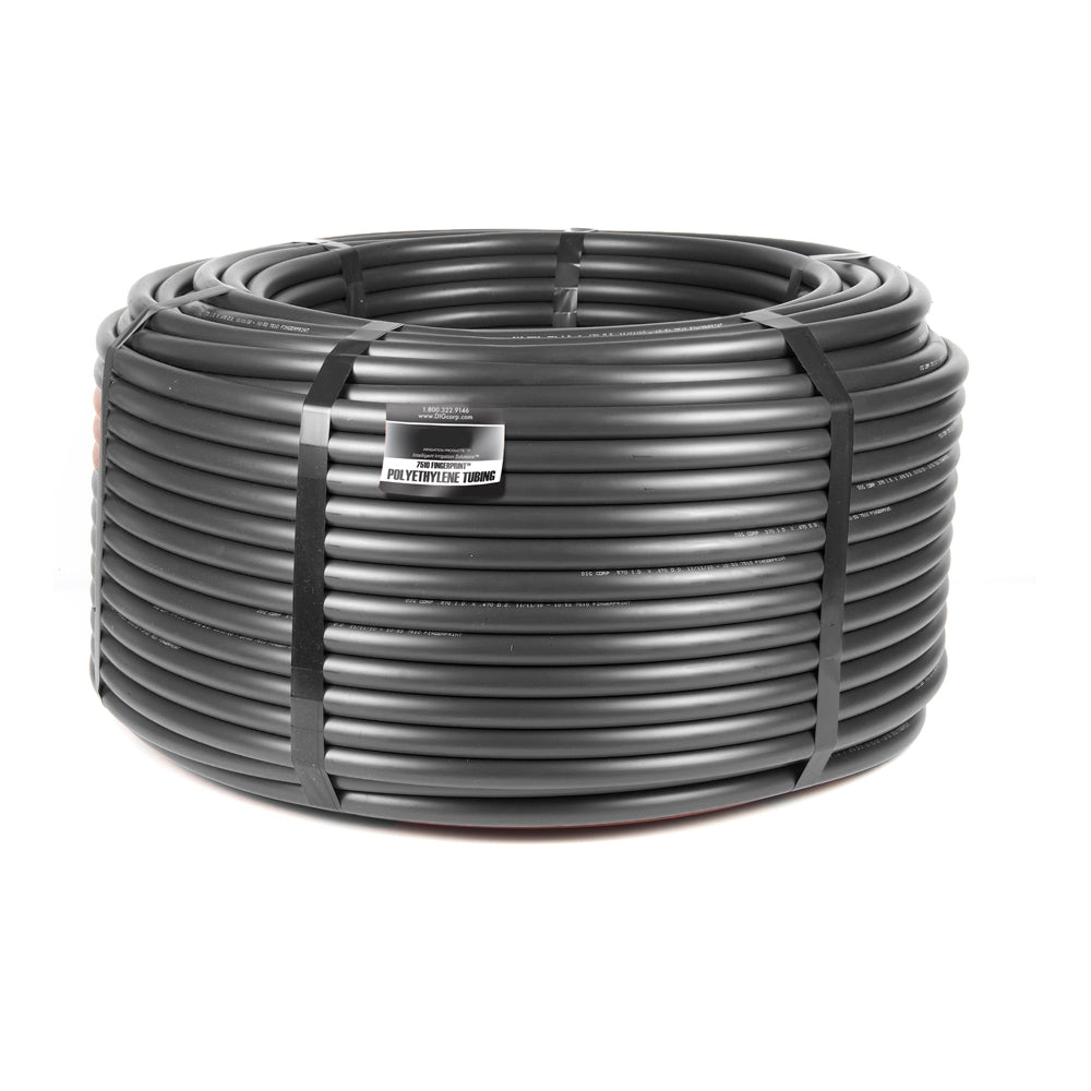 1/2 Inch X 100 Ft Poly Drip Irrigation Tubing - Black Garden Hose For Efficient Watering