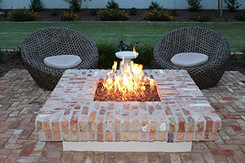 10lbs "Ruby Red" 1/2" - 3/4" Large - Tempered Fire Glass for Fireplace & Fire Pit