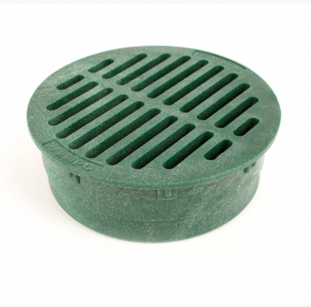 One Stop Outdoor Premium USA Made 4 inches Green Outdoor Round Flat Drain  Grate Cover - Fits All 4 inches Sewer & Drain Pipe/Fittings, (Green)