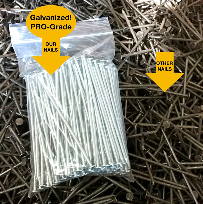 (75-Pack) Turf Nails - Synthetic Grass 5.5" Stakes, (2.5 Pound Bag) Spikes, Artificial Mat - Approximately 70 Nails