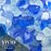 VIVID Heat - Bahama Blue, Aqua, Clear 1/2" - 3/4" Large Crushed Fire Glass for Fireplace & Fire Pit