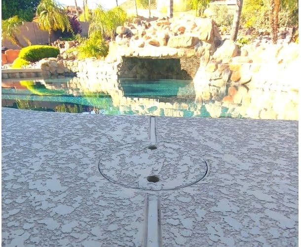 10" Round Pouralid Swimming Pool Skimmer Cover - Match Your Skimmer Lid Drain Access Cover to Your Concrete Made in USA Premium TAN