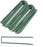 Green, 6 Inch Garden Stakes, Landscape Staples, U-Type Turf Stake for Artificial Grass, Rust Proof Sod Pin for Securing Fences Weed Barrier Fabric Outdoor Wires Tents & Tarps