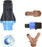 Drip Irrigation Faucet Adapter Connector Kit: Connect Two Lines 1/2 Inch Tubing to Faucet or Garden Hose