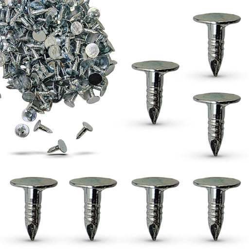 1/2 Inch - Steel Roofing Felt Nails, Roofing Felt Pins Suit for Shed Roof Roofing Felt Slate Boards, Broad Head Pins