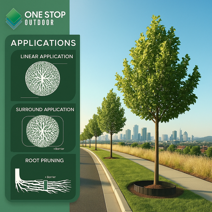 USA Made 24" x 2' ft Tree Root Barrier (By The Piece), Root Shield for Sidewalks, Driveways, & Patios Commercial & Residential Grade