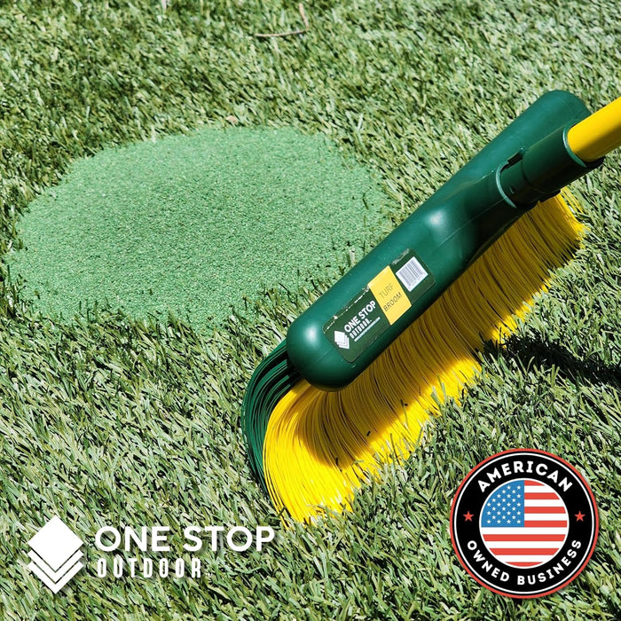 Artificial Grass Turf Broom - Astroturf Rake/Brush. Also Great Carpet Rake & Groomer (CURVED BRISTLE)