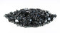 Vibrant Luster 1/2" Medium, Onyx Black by the Pound - Tempered Reflective Fire Glass Rock for Fireplace and Fire Pit