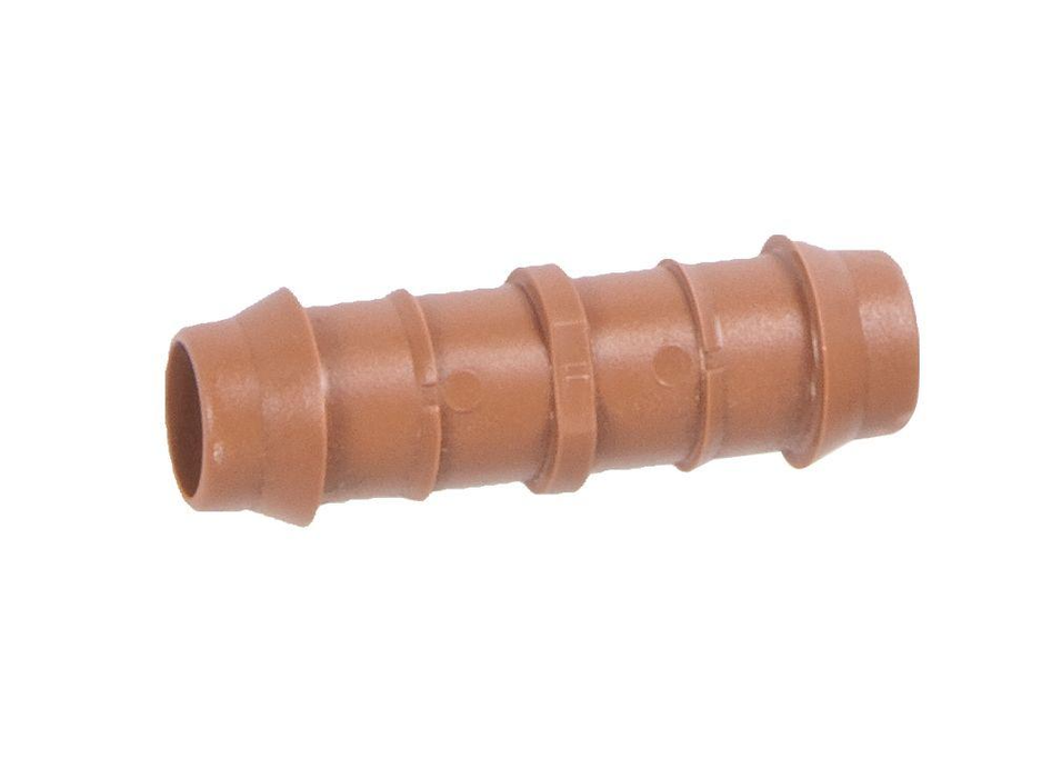 DIG - 1/2" Barb Insert Irrigation Tubing Coupling Connector (.600 ID - Brown) (25 Pack)