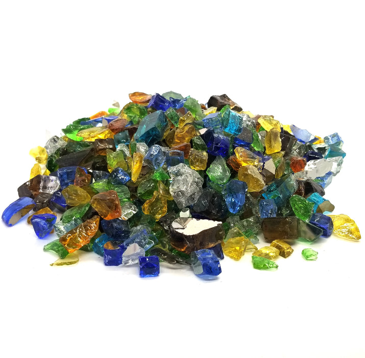 10 LBS 1/2 '' Fire Beads Glass Aqua Blue Reflective Tempered Fire