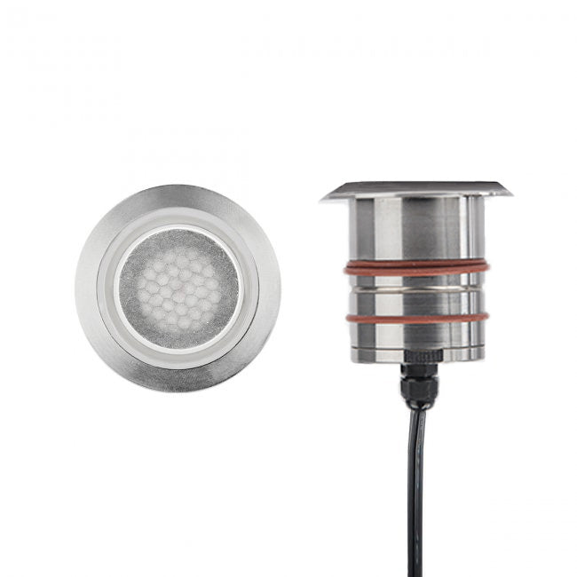 WAC Landscape Lighting Mini In Ground Well Light 2IN LED Round 2700K LED 2022-27SS
