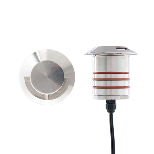 WAC Landscape Lighting Mini In Ground Well Light 2IN Single Direction 2700K LED 2091-27SS