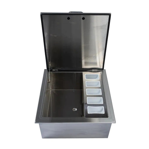 BBQ-260-DI - PCM 260 Series 25-Inch Drop-In Ice Bin Cooler With Condiment Tray