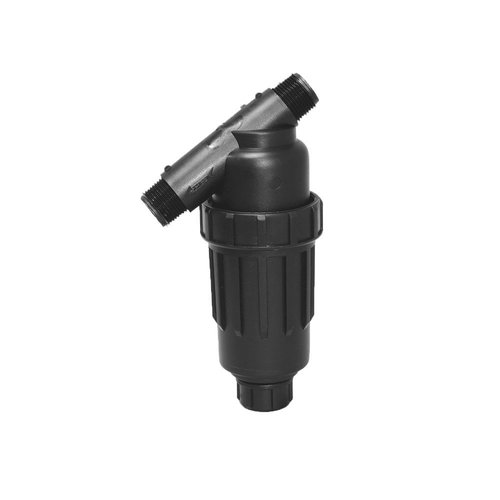 DIG 3/4" MNPT Drip Irrigation Y Filter With Stainless Steel Screen & 3/4" FHT Flush Valve (120-200 Mesh)