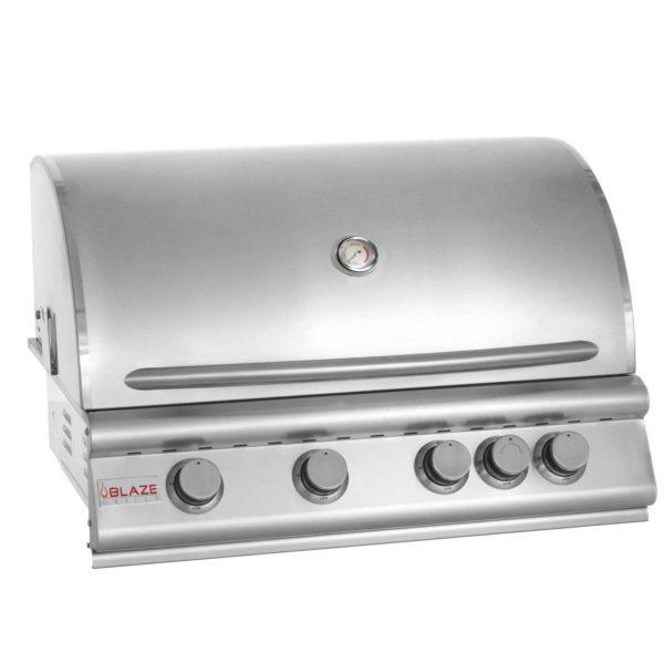 BLZ-4LBM-LP/NG 32 Inch 4-Burner Grill With Rear Burner, Traditional Series Stainless Steel Gas BBQ
