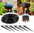 6 Plant Drip Irrigation Home Grow Kit - With Emitters Adjustable Manifold 0-20 GPH