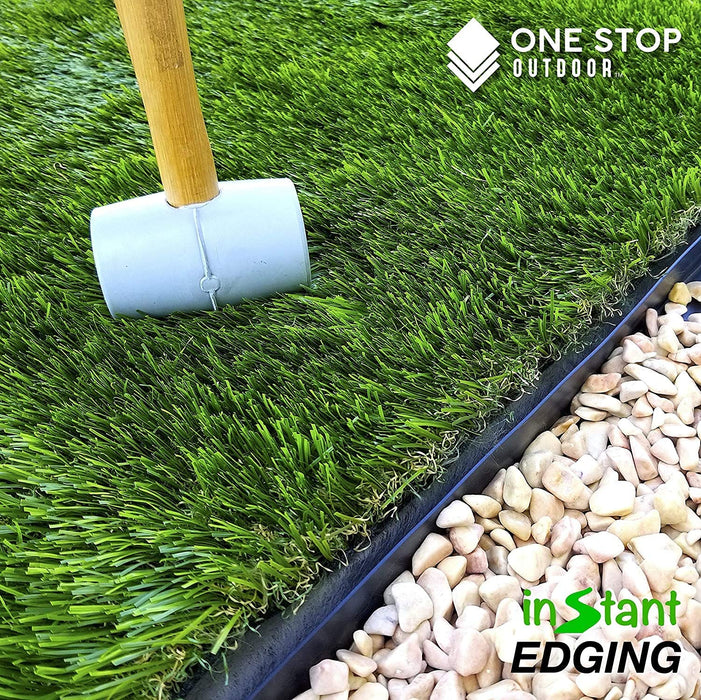 Instant Edging - Black 20ft Premium No Dig Yard Edging Kit, for Landscaping, and Flower Gardens - 2" High