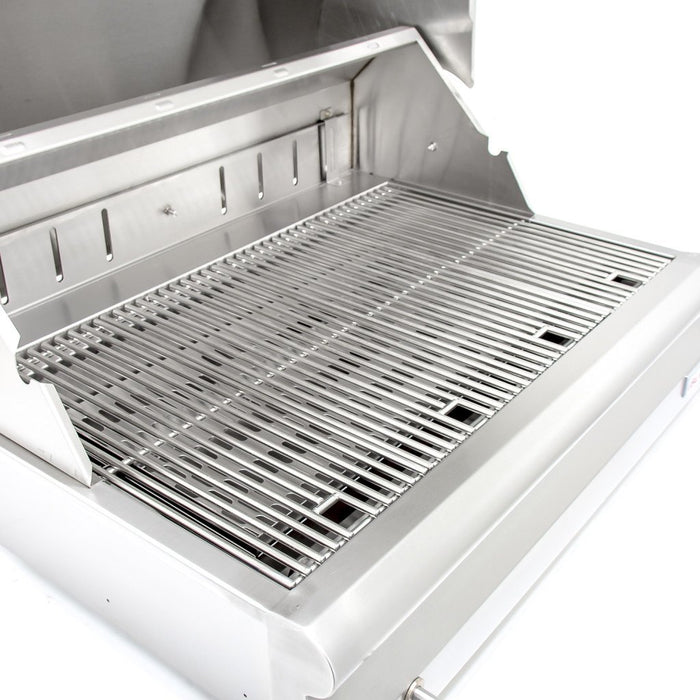 BLZ-4-CHAR Blaze 32" Inch Pro Grade Stainless Steel Charcoal Built In BBQ Grill