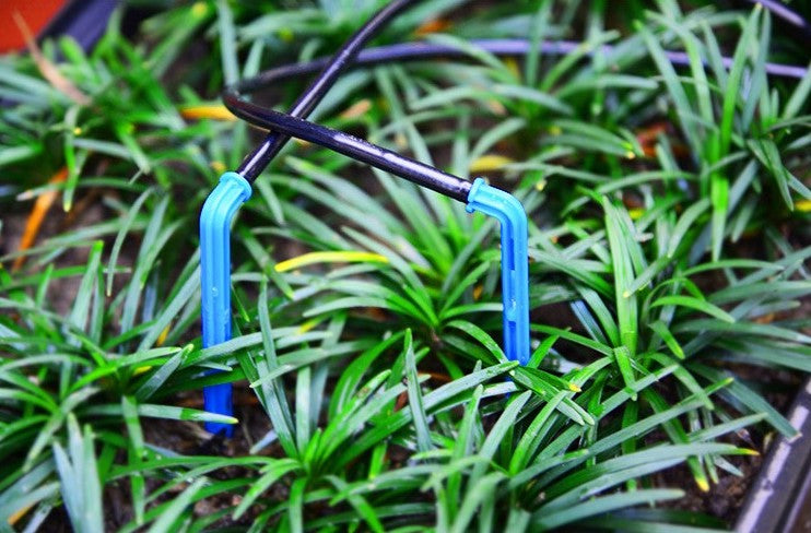 Drip Irrigation Grow Kit, 4-Head Angled Arrow Drip Stake With Dripper, Tubing & Fitting - 0.5 GPH (2 LPH)