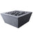 VERO - 30" Premium Square Cement Fire Pit Table Bowl GFRC Concrete - Natural Gas or Propane
