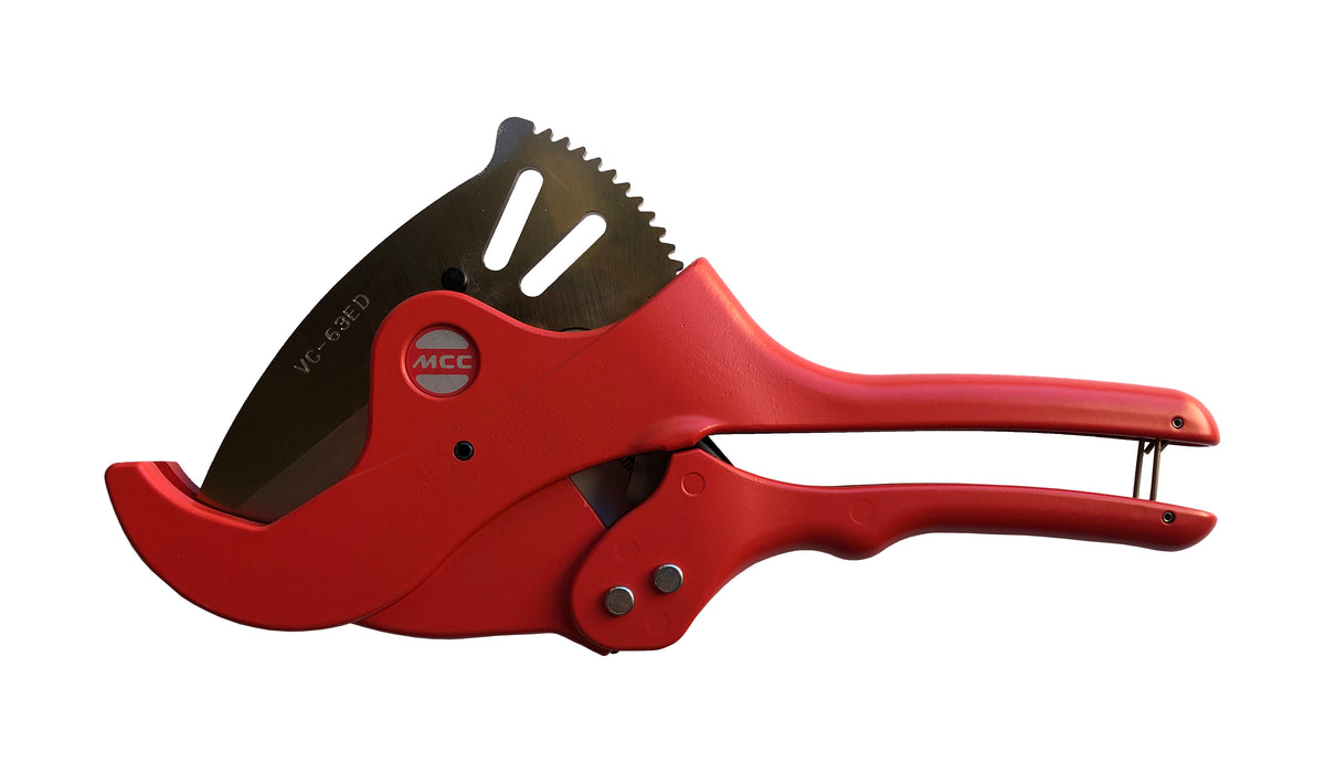 MCC VC-0363 - PVC, CPVC Pipe Cutter 2'' (up to 2-1/2 inches) One Hand, Quick Release - Contractor Grade