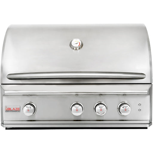 BLZ-3PRO-LP/NG Blaze Professional LUX 34-Inch 3 Burner Built-In Gas Grill With Rear Infrared Burner