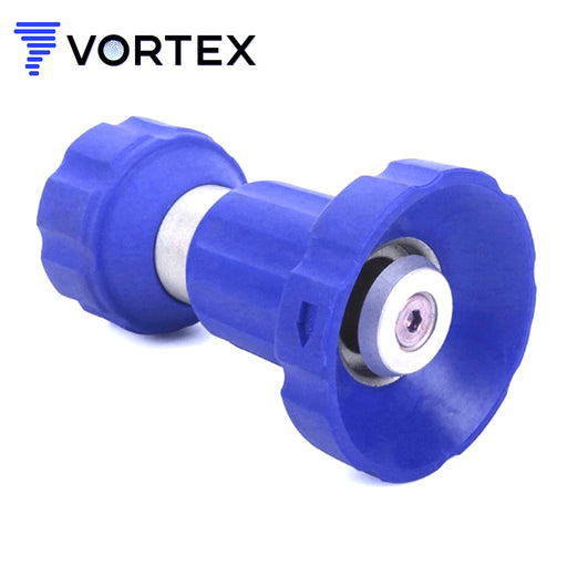 Vortex Fireman Style Hose Nozzle Sprayer - Heavy Duty Garden Nozzle - Blue