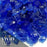 VIVID Heat - Vibrant Luster "Ocean Blue" 1/2" - 3/4" Large Rough Gem Size, (Price by the Pound) - Tempered Fire Glass Rock for Fireplace and Fire Pit