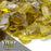 VIVID Heat - Vibrant Luster "Ember Yellow" 1/4" Rough Crushed Gem Style, (Price by the Pound) - Tempered Fire Glass Rock for Fireplace and Fire Pit
